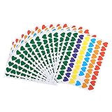 Eagle Mini Heart Stickers Valu-Pak, Multi Color, 900 Stickers Per Pack