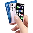 roiesvry Mini Smartphone, S23 Pro Small 3G Mobile Phone 3.0'' Touch Screen 2GB RAM 16GB ROM Android 8.1 Dual SIM 1000mAh Super Mini Cellphone (Purple)