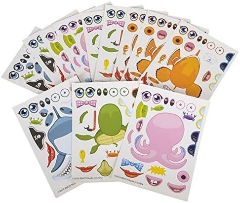 SEA LIFE STICKERS 36 Sheets- Fantastic idea for gift , holiday add on, party, arts and crafts kit , classroom fun and more !