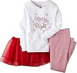 Carter's Baby Girls' Christmas 2-piece Cotton Pjs with Tutu