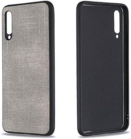 Jecce Phone Case Compatible for Samsung Galaxy A50 Case 2019 Kids Slim Lightweight Stand Smart Models Soft Leather Wallet Flexible TPU Bumper T Library Pu Cover Fabric Strap Hand (Gray)
