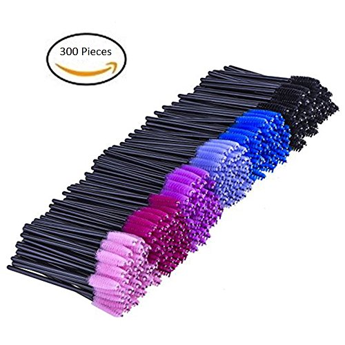Eye Lash Brush , Multi-colored Disposable Mascara Brushes (300 Pieces) Eye Lash Brush , Multi-colored Disposable Mascara Brushes (300 Pieces)