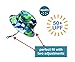 Toddler Boys Quick Dry Sun Protection Hat 50 UPF, Drawstring Adjustable, Stay-On (M: 6-18m, Blue Shark)