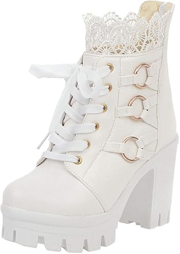 Botines Blancos Con Cordones Clearance Sale, UP TO 62% OFF |  www.bravoplaya.com