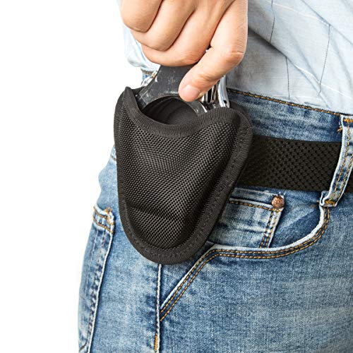 LUITON Open Cuff Case Quick Release Cuff Holder for Duty Belt Handcuff