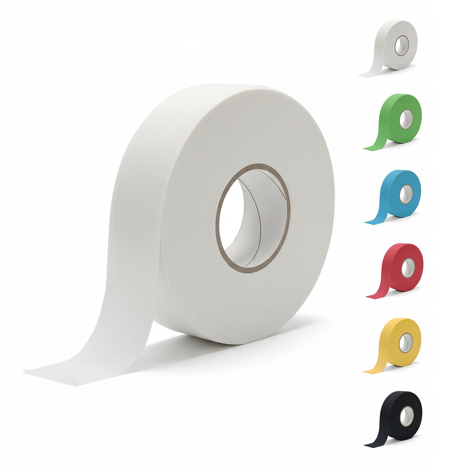 Oriental riverkit Hockey Stick Tape Anti Slip Cloth Ice Hockey Tape Wear-Resistant Waterproof Hockey Grip Tape, for Badminton Grip, Ping Pong Racket, Skipping Rope 2.5cm*25m (White)