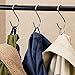 Prudance Small Round S Shaped Stainless Steel Hanging Hooks Set with 10 Hooks - Ideal for Pots, Pans, Spoons & Other Kitchen Essentials - Perfect for Clothing