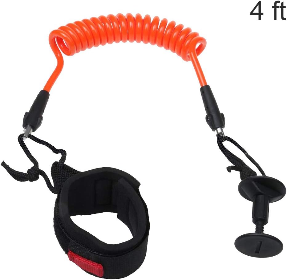 beiyoule Coiled Leash for Paddle Board，Adjustable Size Wrist Ankle