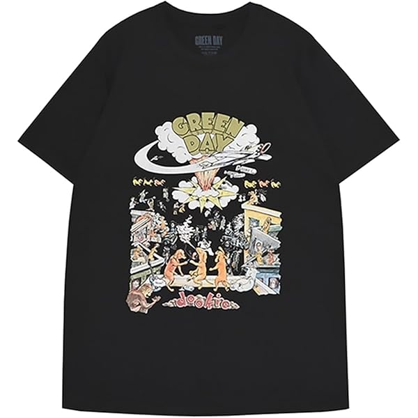 Amazon.com: Green Day 1994 Dookie Tour Classic Fit T-Shirt Black