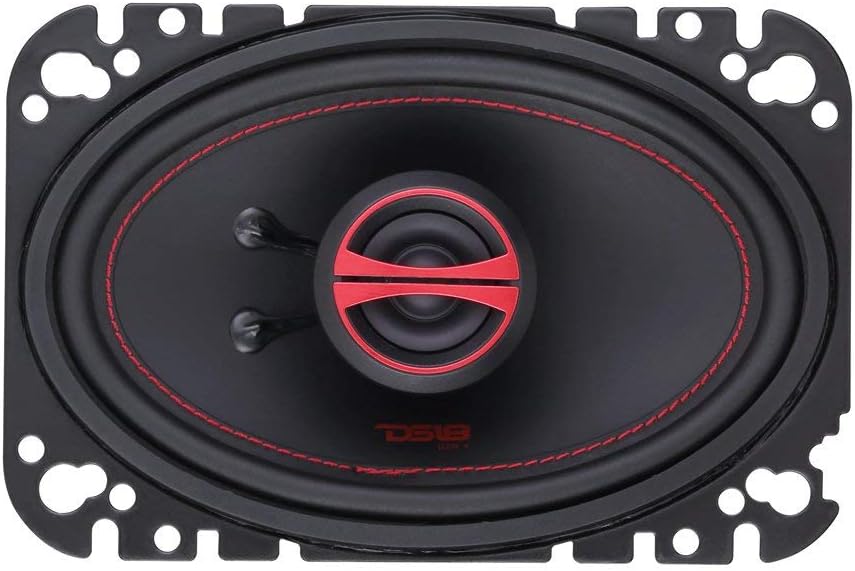 DS18 GEN-X4.6 4x6" 135 Watts 2-Way Coaxial Speakers 4-Ohms - Sold as a Pair of 2, Black - Image 4