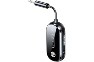 BAISHUN Airplane Bluetooth Transmitter Receiver, Bluetooth 5.4 Adapter for 2 Airpods/Headphones Dual Pairing, Wireless Music Transmitter for 3.5MM AUX in-Flight TV Car Stereo Gym Treadmill