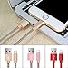 OTISA Compatible Cable, 3PACK 5FT/1.5M Nylon Braided Charging Cord, to USB Cable,Charger Cable Phone X/8/8 Plus/7/7 Plus/6/6 Plus/5/5S/5C/SE (Pink+Gold+Red)