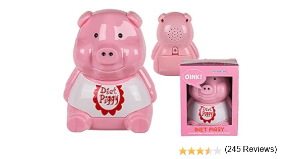 ootb - Cerdito de plástico para el frigorífico con Sensor de luz y ...