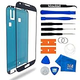 Display for Samsung Galaxy S4 Black screen Glass replacement kit 12 pieces incl tools / pre cut Sticker / cleaning cloth / suction cup / wire MMOBIEL
