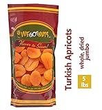 We Got Nuts Dried Turkish Apricots in Resalable Bag, 5 Lbs