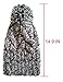 LETHMIK Women's Slouchy Beanie Hat Pom Pom Basic Color Knit Skully Beanie Cap Gray