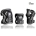 JBM Children Cycling Roller Skating Knee Elbow Wrist Protective Pads--Black / Adjustable Size, Suitable for Skateboard, Biking, Mini Bike Riding and Other Extreme Sports