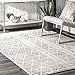 nuLOOM Sarina Tribal Diamonds Area Rug, 4x6, Grey
