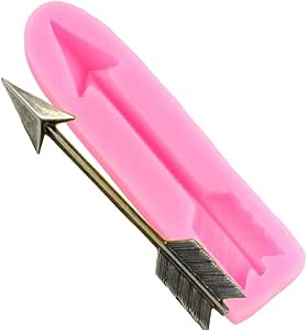 MJOEPR Molde De Silicona De Flecha 3D Moldes De Fondant De Plumas De