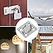 Homgaty Heavy Duty Pad Eye Plate, 4Pcs 6mm 304 Stainless Steel Ceiling Hook Wall Mount Ring Hooks Marine Hanging Hardware Staple Hook Loop Oblong