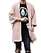 LOST IN BKK Men's Long Oversized Kimono Cardigan Noragi Street Jacket Haori Man Yukata Coat (Beige)