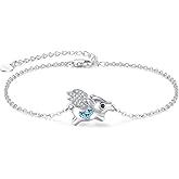 Palpitate Animal Bracelet 925 Sterling Silver Cute Animal Lover Jewelry Gifts for Women Daughter Her Adjustable
