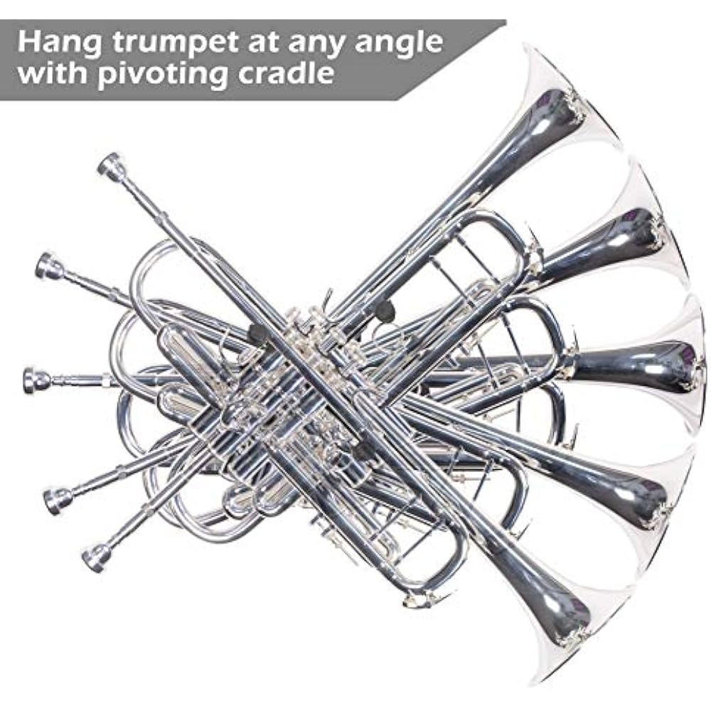 Horizontal Wall Mount Trumpet Holder Stand For Trumpets Including