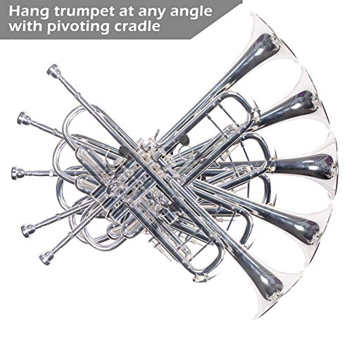 String Swing Horizontal Wall Mount Trumpet Holder - Stand for all Trumpets Including Piccolo and Poc - //coolthings.us