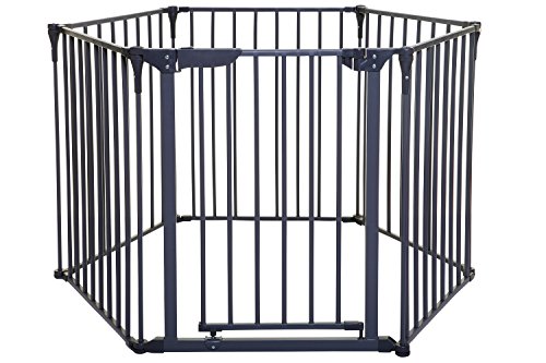 Dreambaby Royale Converta 3 in 1 Play-Yard, Fireplace Guard, and Wide Barrier Gate (Charcoal)