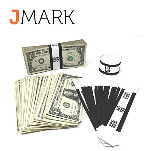 Currency Wrappers - 330pcs - Single Denomination $25, 50, 100, 500 ($25)