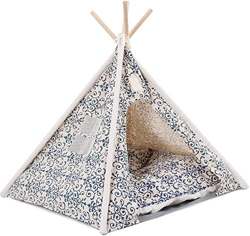 Sortim Pets Teepee Dogs Cats Rabbits Bed Oxford Cloth Linen Portable Pet Tents Houses New