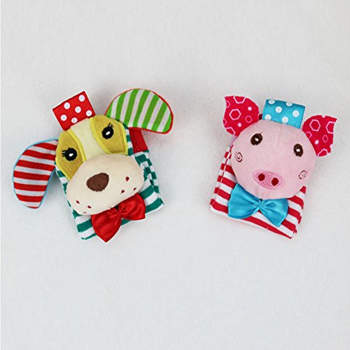 image for GoaPly Baby Rattle,Baby Wrist Rattles and Foot Finder Set Sock Toys[4 