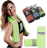 Microfiber Quick Dry Towel for Camp, Travel, Sports, Gym - Fast Drying Towel for Body, Hair, Bath - Absorbent, Compact, Best Camping and Beach - Small, Large, X-Large