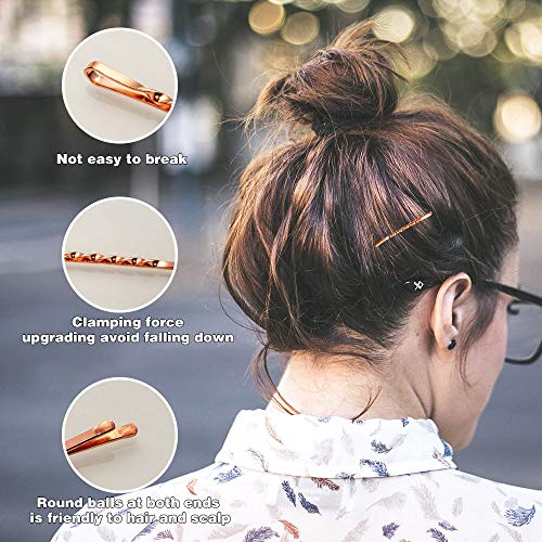 Premium Bobby Pins for Thick Hair, Blonde Pin for Women Hair Accessories (60PCS 2.2 Inches