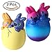 ThinkMax Slow Rising Easter Bunny Squishies, 2 Pack Jumbo Easter Gifts Rabbit Squishy, Soft Scented Stress Relief Toys (2 Pack)