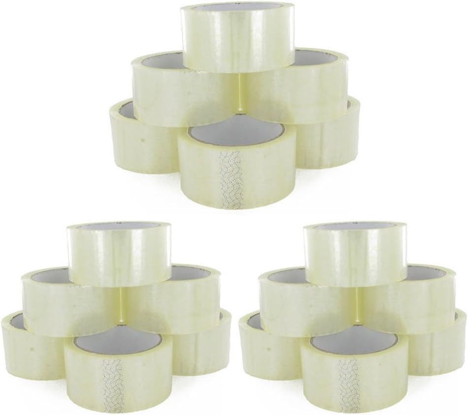 6X TAHA BIG Rolls Of CLEAR STRONG Parcel Tape Packing sellotape Packaging 48mm x 66m