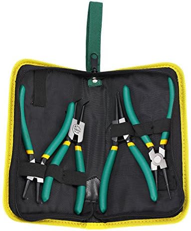 WEDOOO Snap Ring Plier Set, 4 PCS 7'' Circlip Pliers