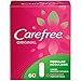 Carefree Original Thin Panty Liners, Comfortable Daily Feminine Care Protection, Fresh Scent, Regular, White, 92 Count (Pack of 1)