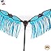 HILASON Western Horse Breast Collar Tack American Leather Turquoise Fringesthumb 1