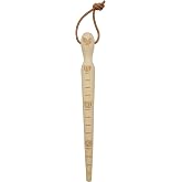 LONGRANRAN Wooden Dibber with Depth Measurements - Garden Dibber Seed Planter Tool,Tapered Gauge for Quick and Efficient Sowing, Handheld Bulb Planting Tool for Seedlings