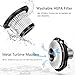 Car Vacuum Cleaner High Power Handheld Wet Dry Stronger Suction Portable Auto Vacuum Cleaner DC 12V 4000PA 16.4FT(5M) Power Cord - Metal Fans -HEPA Filters-Carrying Bag (Black)