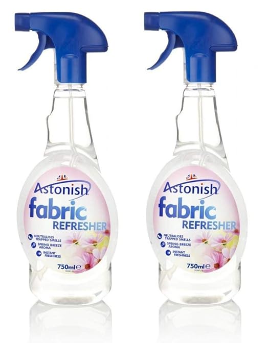 2 x Astonish Fabric Carpet Curtains Upholstery Freshener & Deodoriser