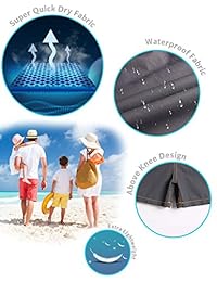 MaaMgic Bañador para niños con bolsillo, pantalones cortos para la playa, bañador para niños, pantalones cortos estampados, ropa de playa para niñas, divertido secado rápido