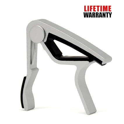 Rinastore 6-String Acoustic & Electric Guitar Capo - 6 String Capo Acoustic And Electric Guitar Capo Mandolin Bass Ma 10 A Black Capo Also
