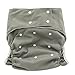 Ohbabyka Adult Reusable Waterproof Bamboo Cloth Diapers Nappies+ 1pc Insert (Grey)