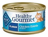 Blue Buffalo Healthy Gourmet Natural Adult Flaked Wet Cat Food, Chicken 3-oz cans (Pack of 24)