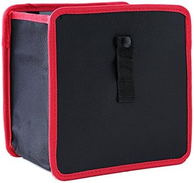 Car Waterproof Trash Can Vehicle Waste Bag Seat Organizer Pockets Carbage Box, Red