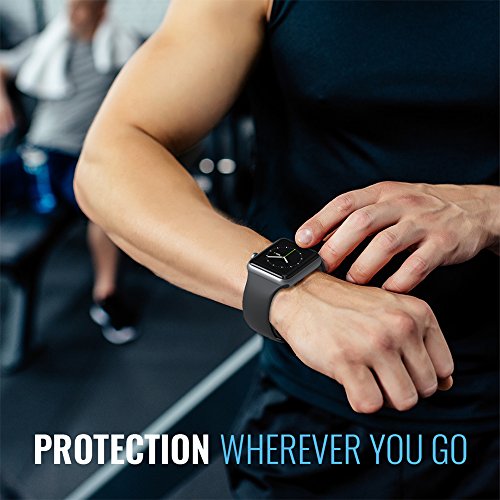 Apple Watch Glass Screen Protector 42mm (Series 2 3 Only) 3D Full Coverage (2-pack)