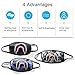 Bape Shark Face Mask for Boys Grils Kids, 3 Pack Anti Dust Cotton Mouth Masks Fashion Half Mask for Ski, Cycling, Camping, Shopping, Halloween, Christmas, Pet Grooming, (Black, Green, Blue)