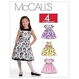 McCall's Patterns M5793 Children's/Girls' Lined Dresses, Size CDD (2-3-4-5)